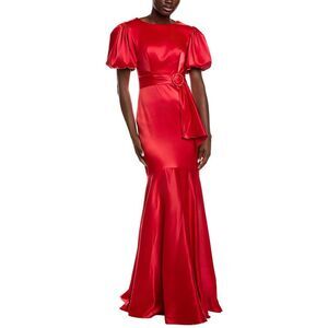 Rene Ruiz Womens  Fit And Flare Gown, Red